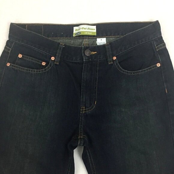 Old Navy Women's size 8 Boot Cut Low Waist Denim Blue Jeans 33/32 - Picture 4 of 6